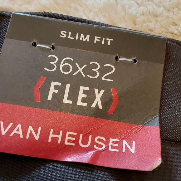 🌺 NWT Mens Van Heusen Slim Fit Flex Dress Pants - Picture 6 of 8